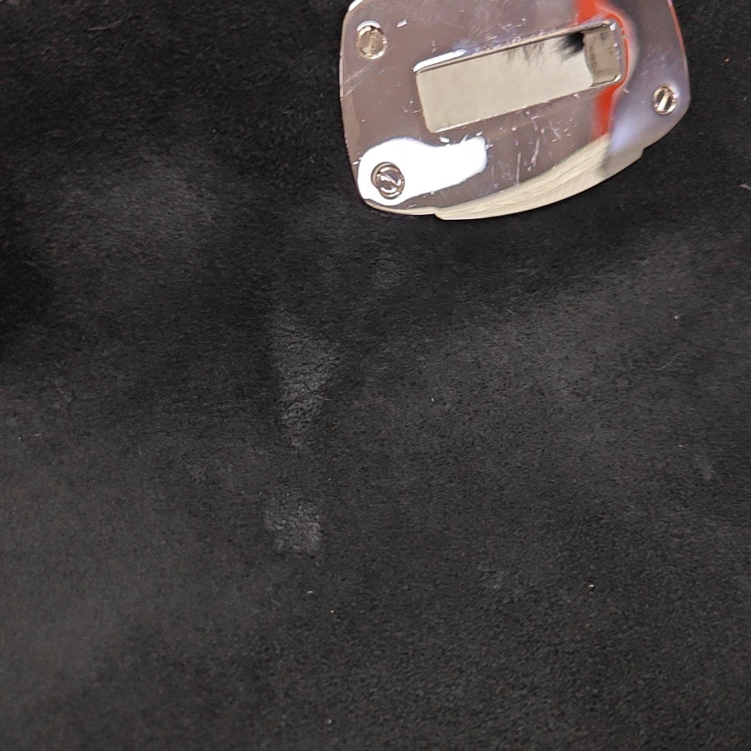 Rabbit Fur Shoulder Bag Black