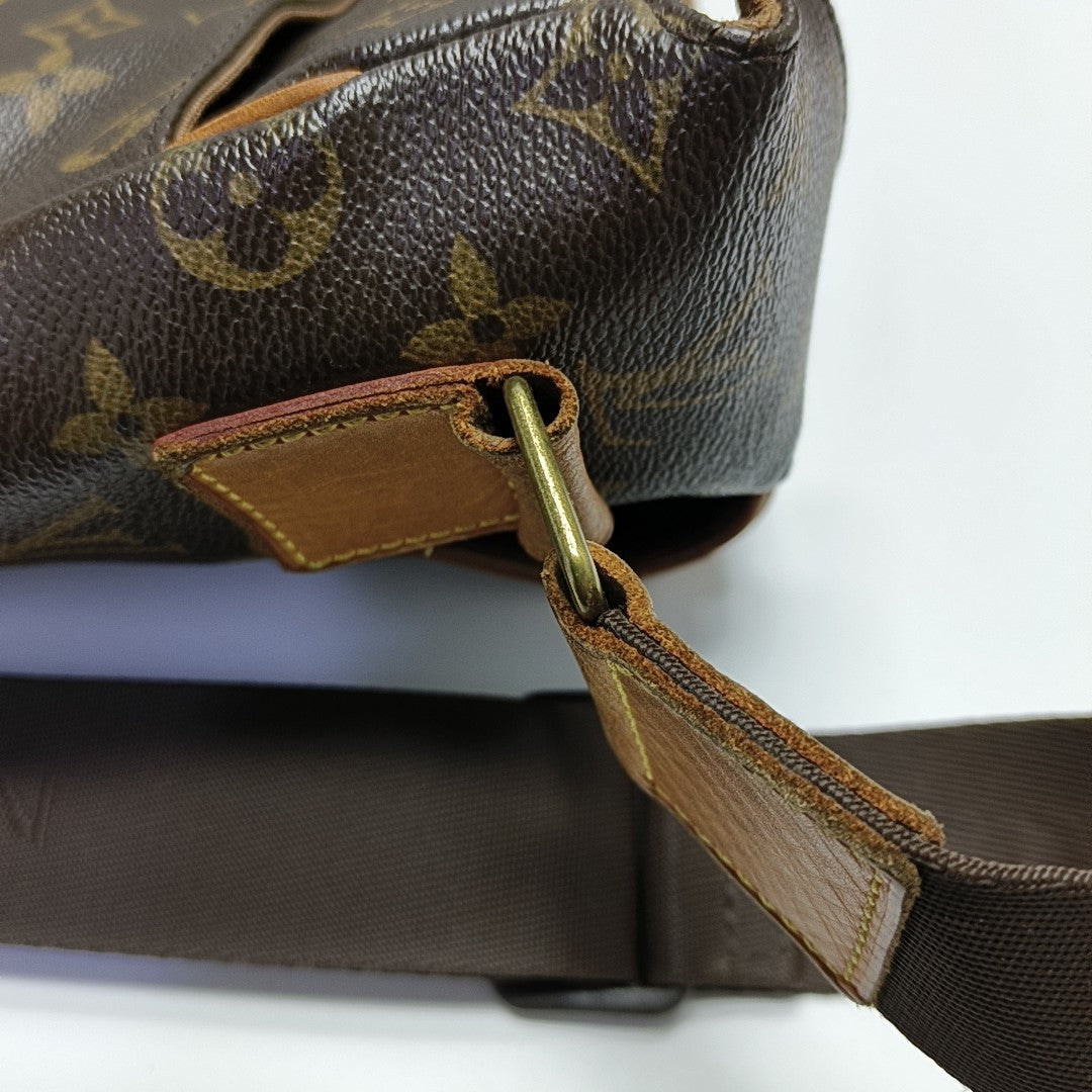 VALMY Monogram Coated Canvas Brown