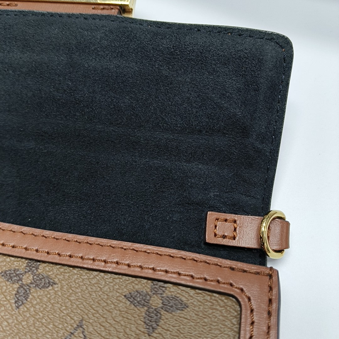 DAUPHINE WOC Monogram Coated Canvas Brown