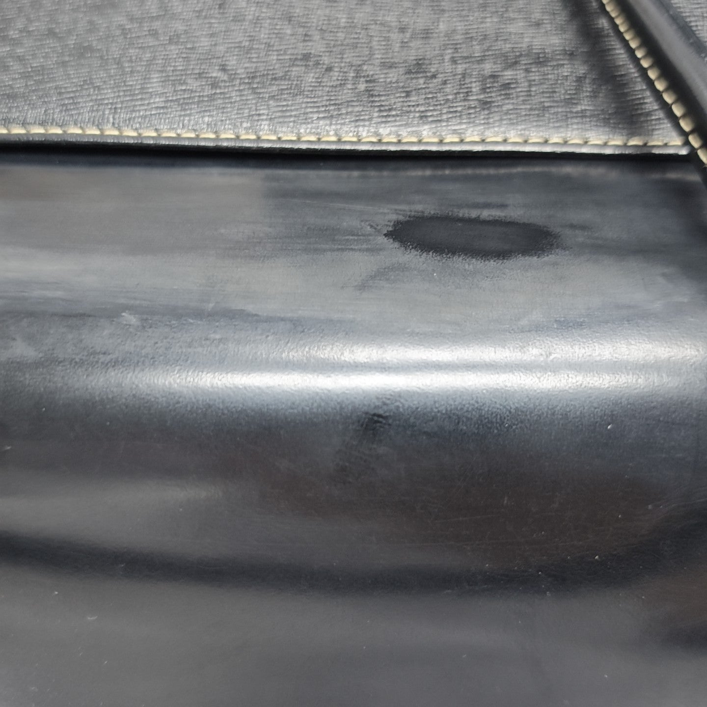 Calfskin Top Handle Bag Black