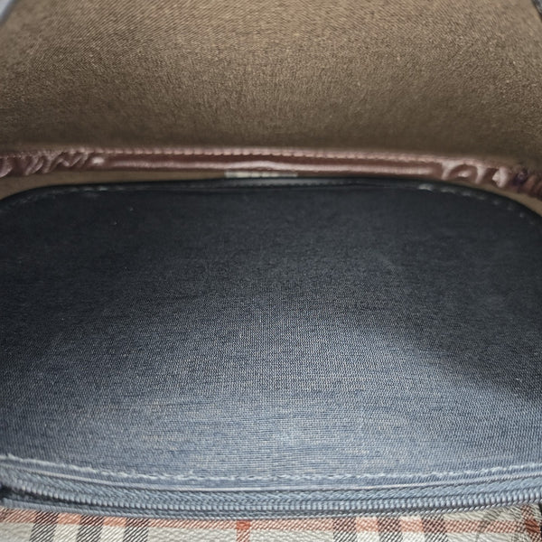 Coated Canvas Shoulder Bag Gray