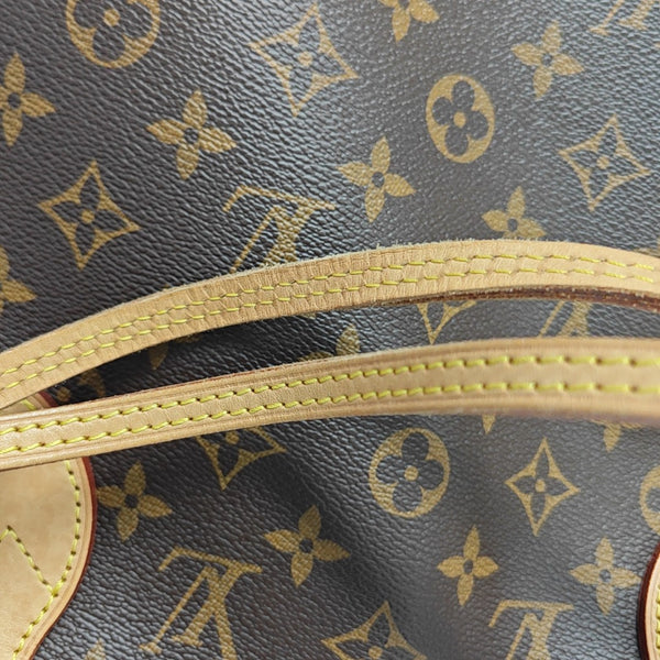 NEVERFULL MM Monogram Coated Canvas Brown