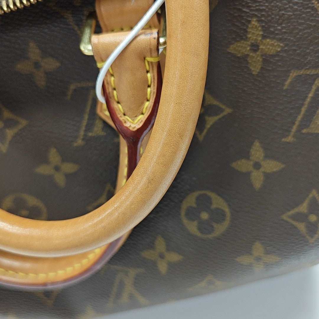 SPEEDY 30 Monogram Coated Canvas Brown