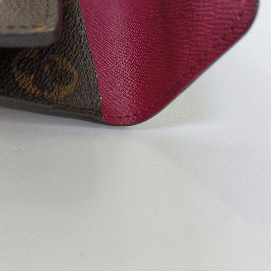 JOSÉPHINE Monogram Coated Canvas Brown Wallet