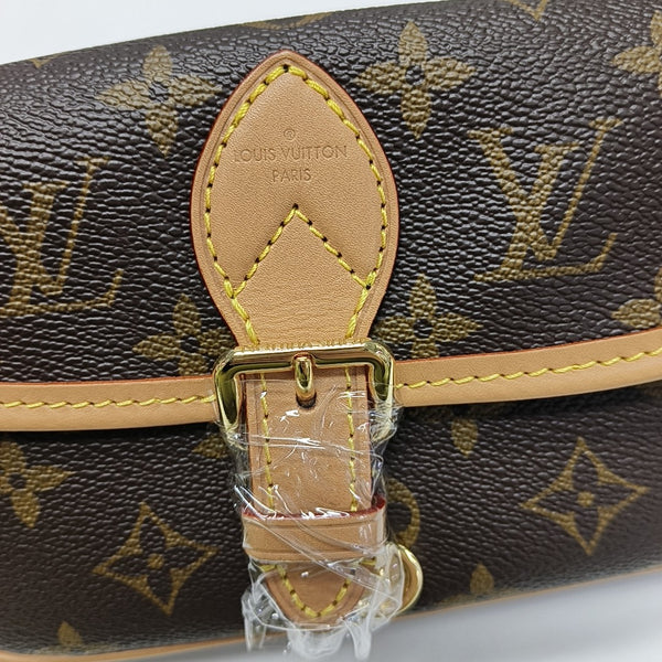 DIANE Nano Monogram Coated Canvas Brown