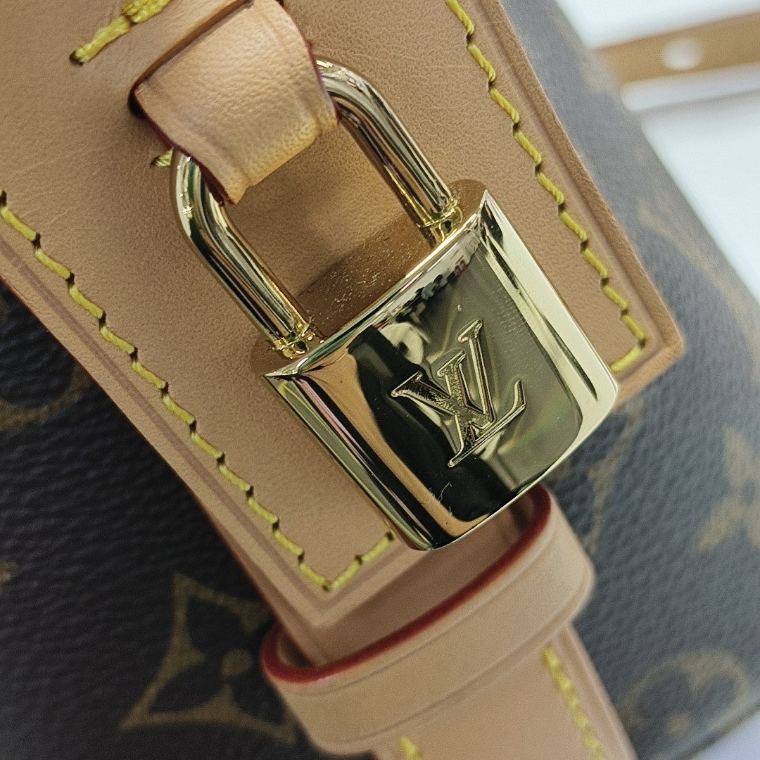 ALL IN Monogram Coated Canvas Brown