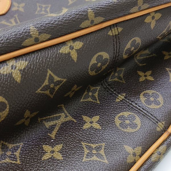 Monogram Coated Canvas Top Handle Bag Brown