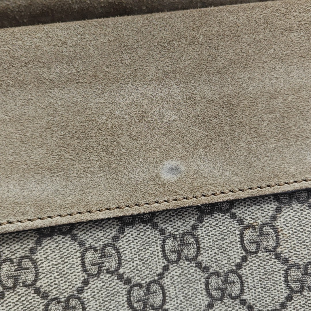Dionysus Small Monogram Coated Canvas Beige