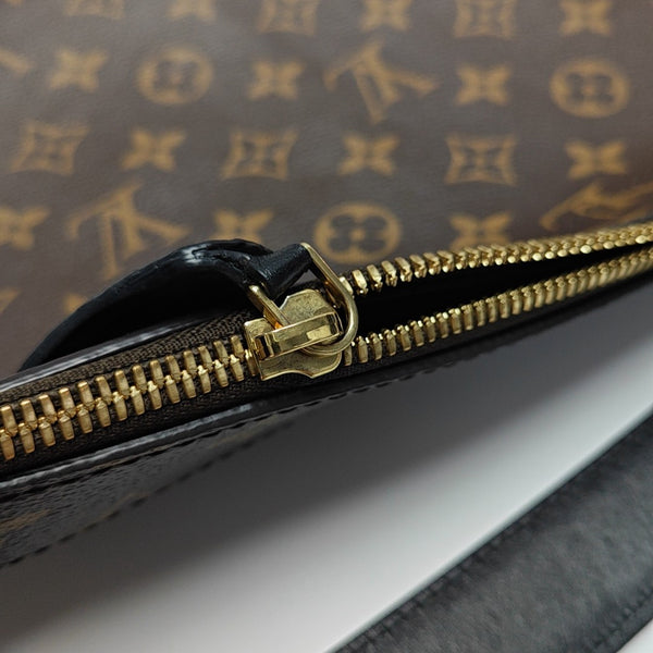 Lucky Trunk Monogram Coated Canvas Brown