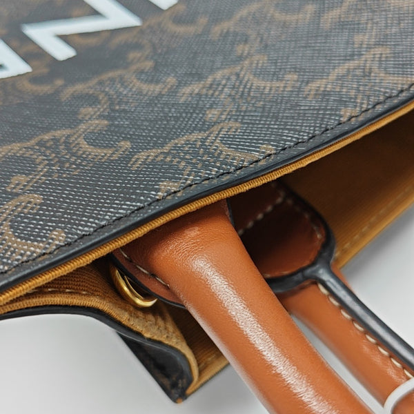 CABAS CELINE Mini Coated Canvas Brown