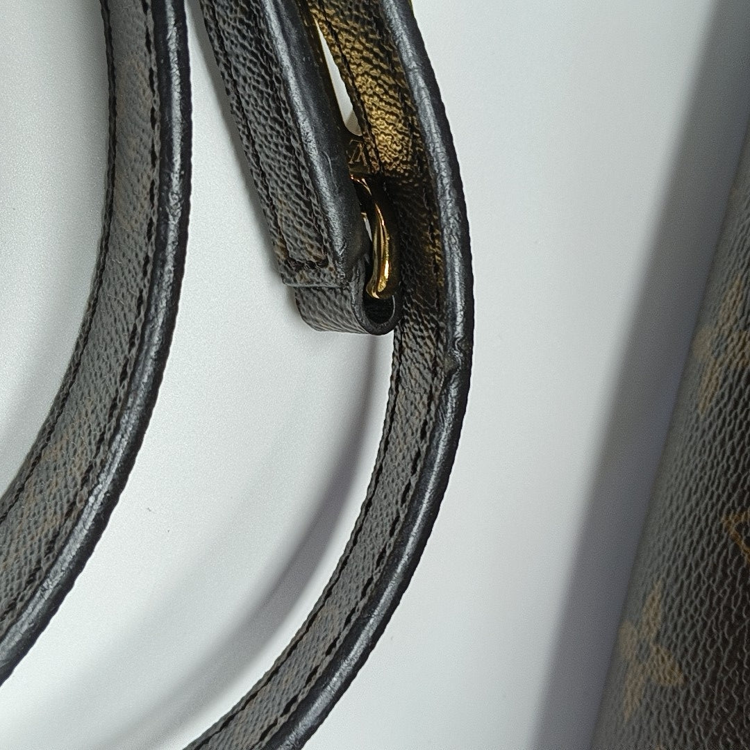 MONTAIGNE Monogram Coated Canvas Brown