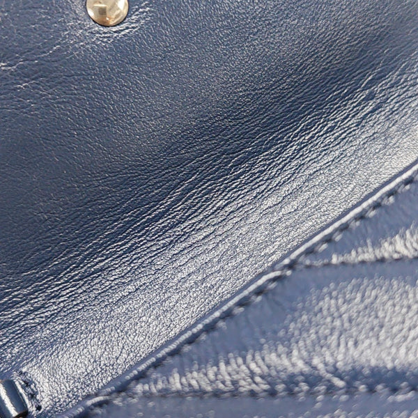 GG Marmont Super Mini Quilted Calfskin Blue