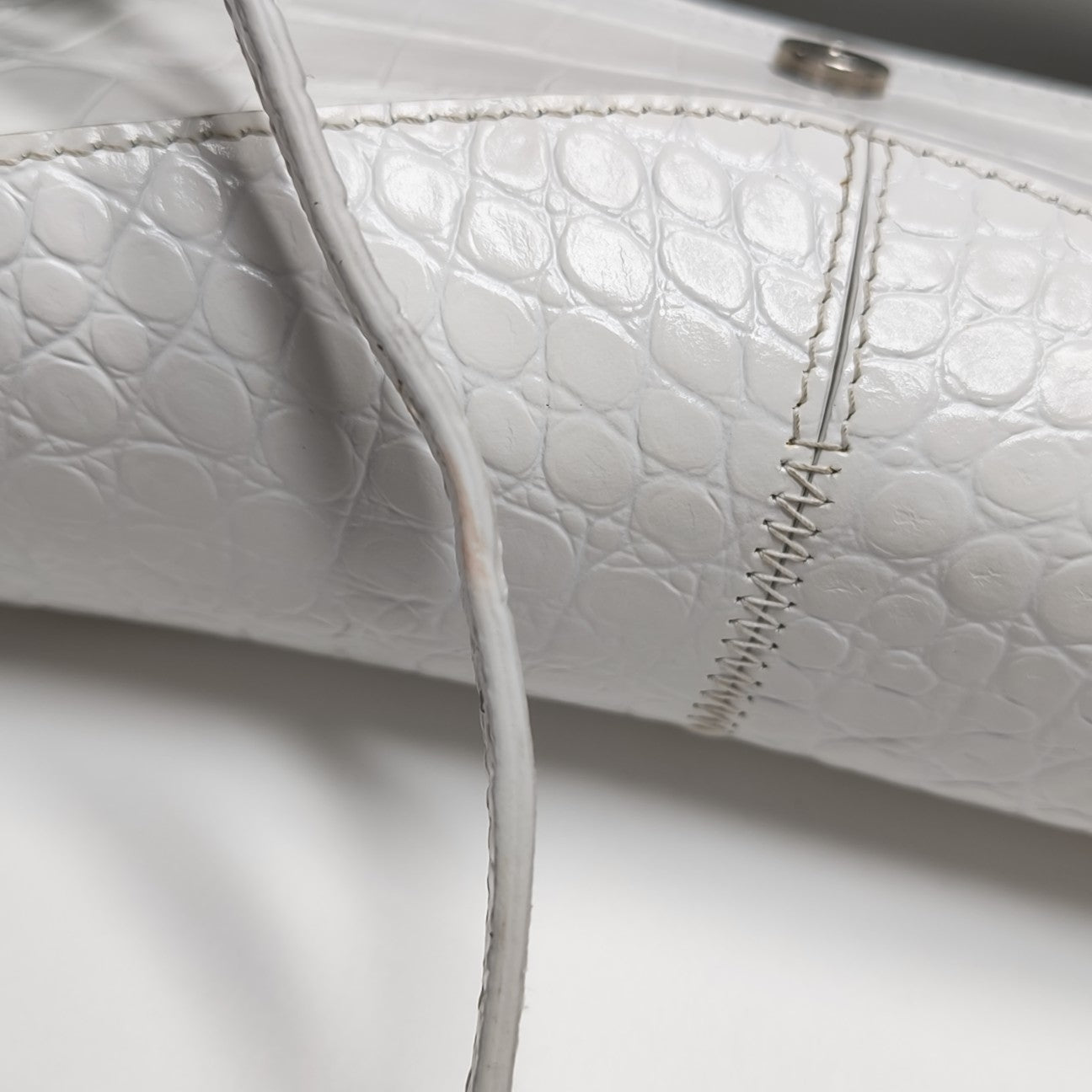 Calfskin Shoulder Bag White