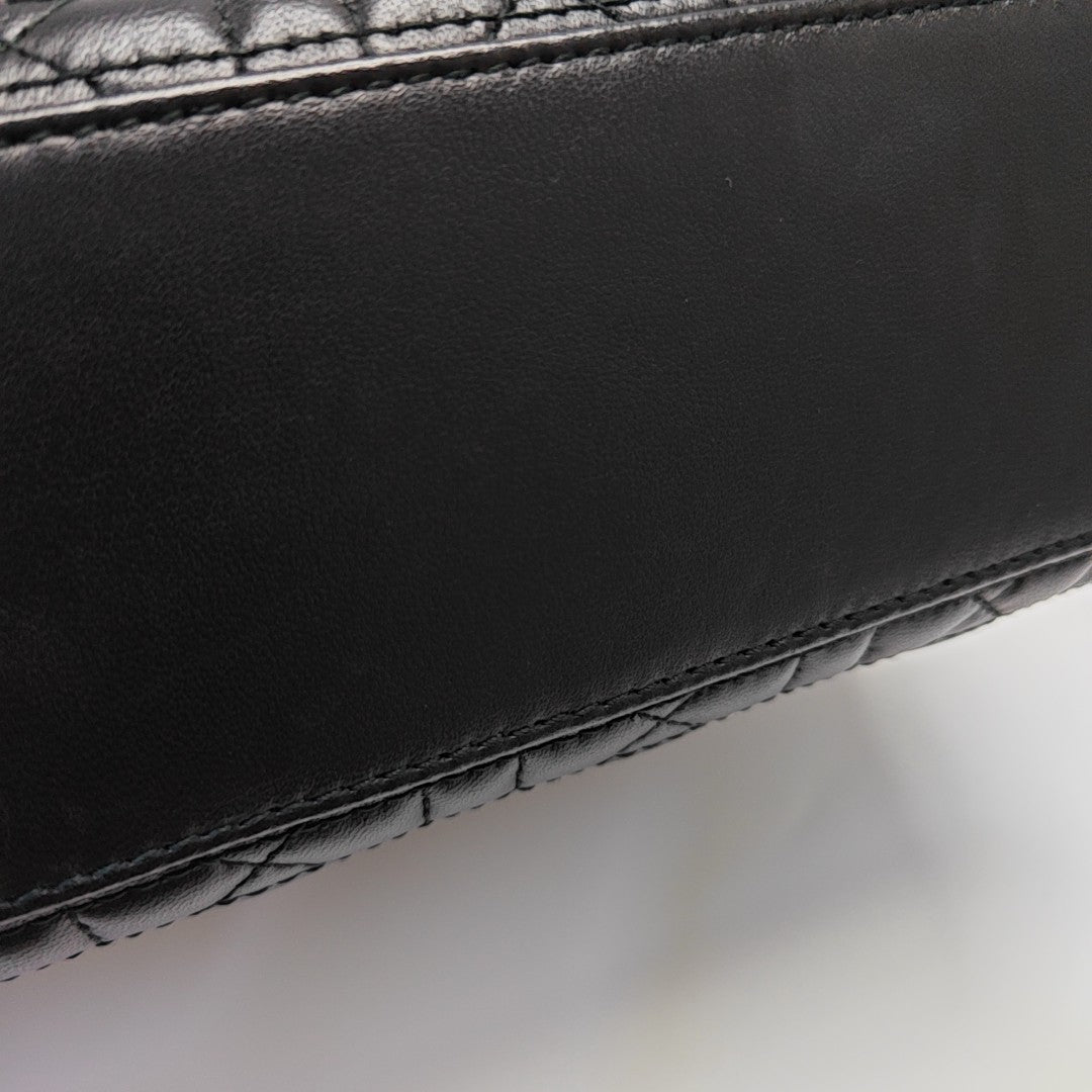 Lady Dior Small Cannage Lambskin Black