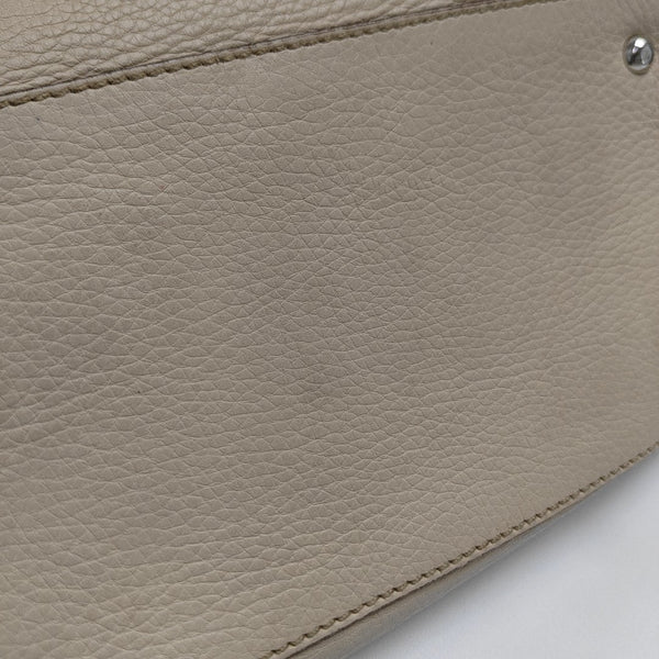 Calfskin Top Handle Bag Beige