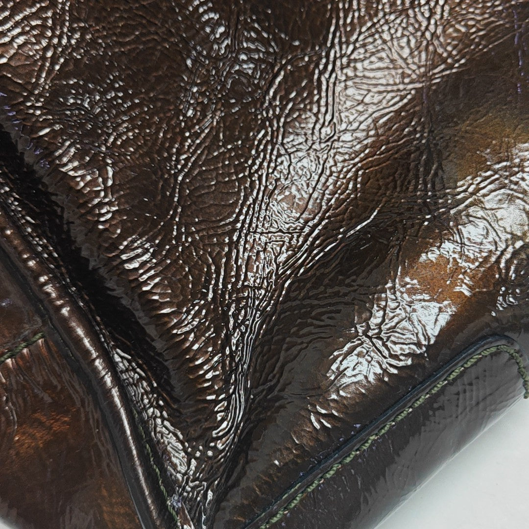Amazona Patent Leather Brown