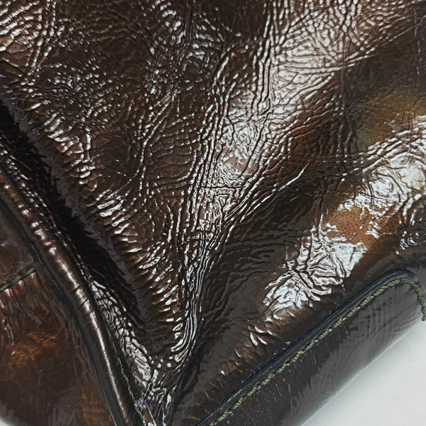 Amazona Patent Leather Brown