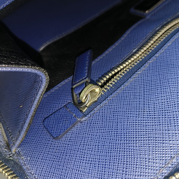 Saffiano Calfskin Tote Bag Blue