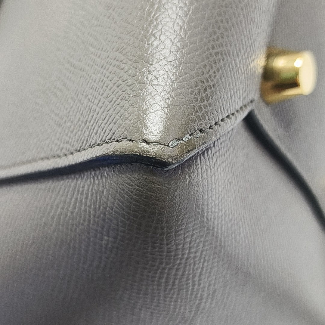 BELT Mini Calfskin Gray