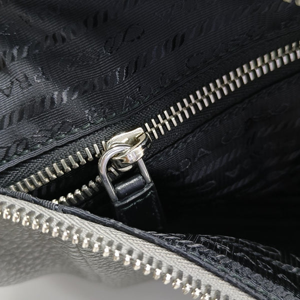 Calfskin Shoulder Bag Gray
