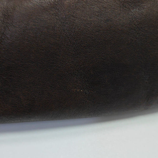 Suede Top Handle Bag Brown