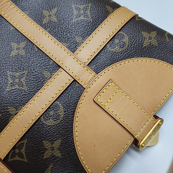 DUFFLE Monogram Coated Canvas Brown