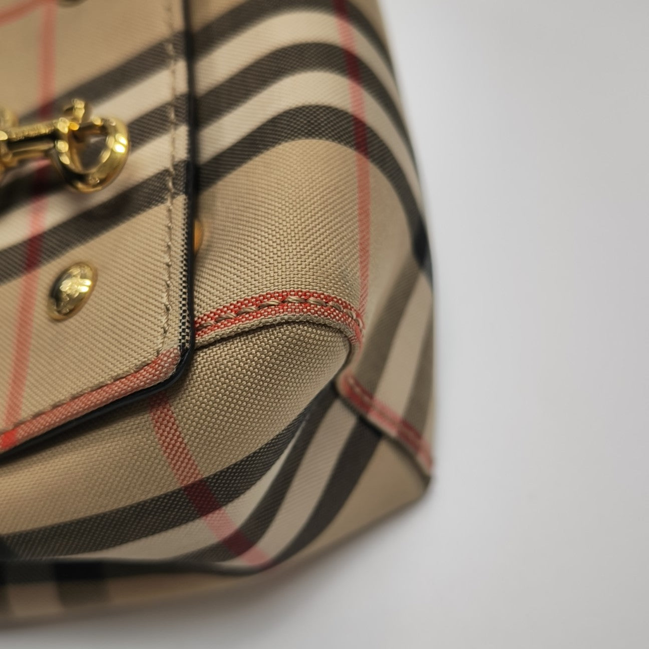 Vintage Small Fabric Beige