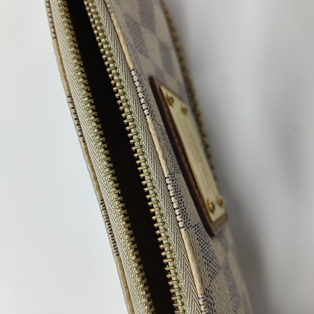 EVA Damier Azur Coated Canvas White