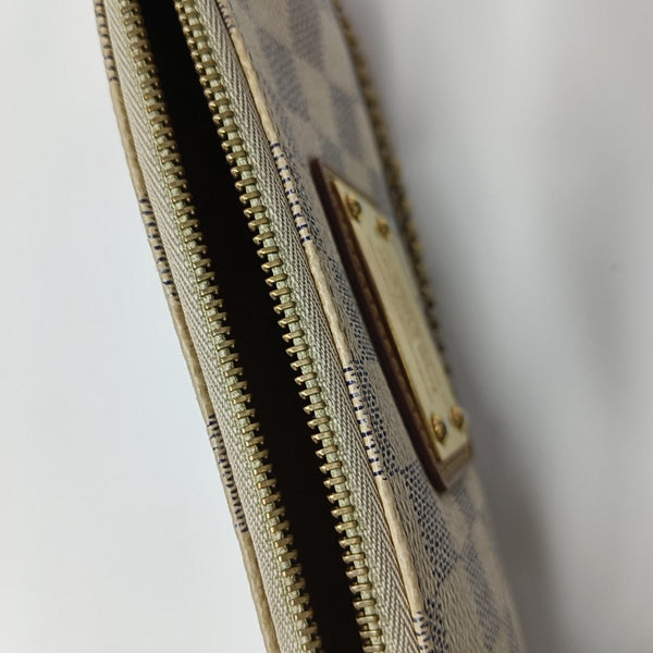 EVA Damier Azur Coated Canvas White