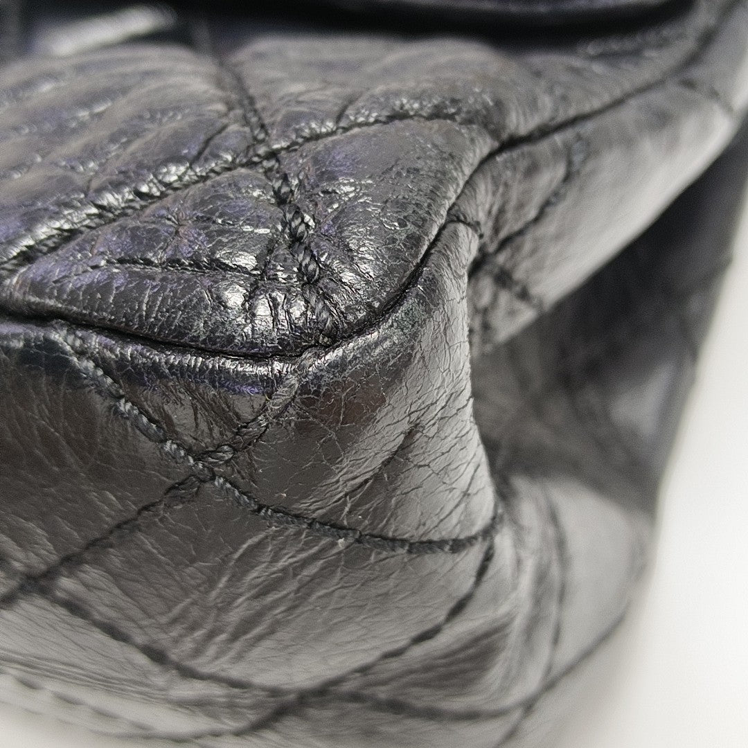 2.55 Maxi Quilted Calfskin Black
