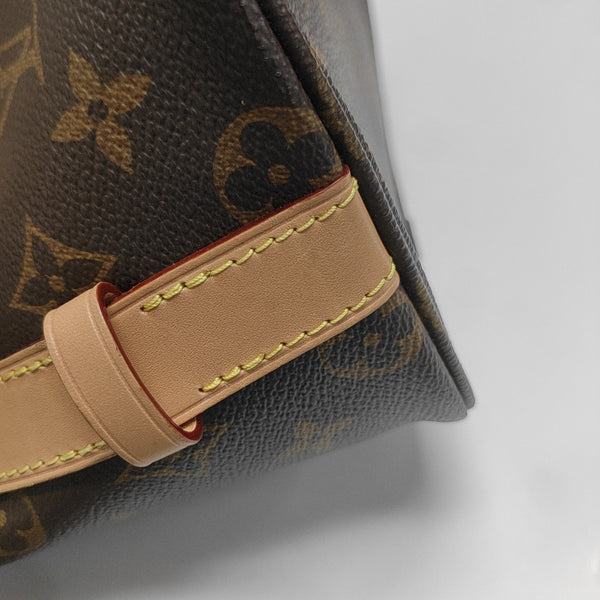ALL IN BB Monogram Coated Canvas Brown
