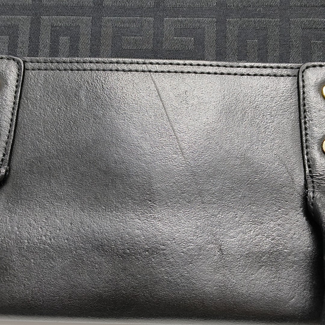 Canvas Top Handle Bag Black