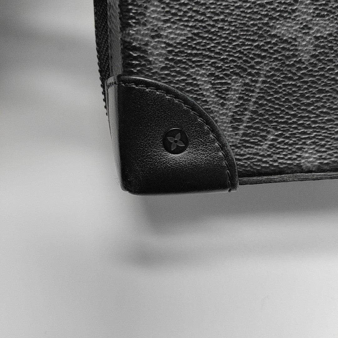 WALLET TRUNK Monogram Coated Canvas Gray