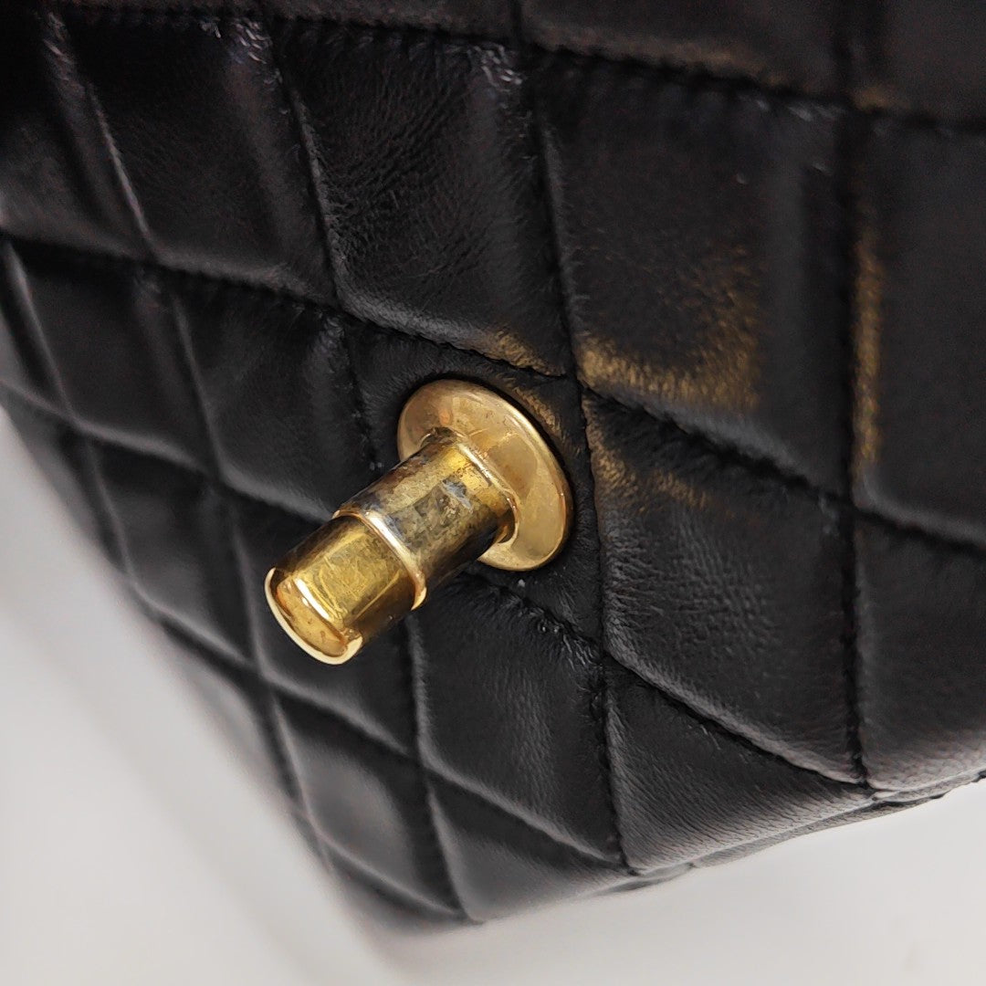 Quilted Lambskin Mini Black