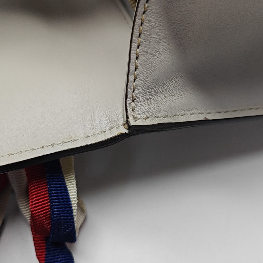 Sylvie Small Calfskin White
