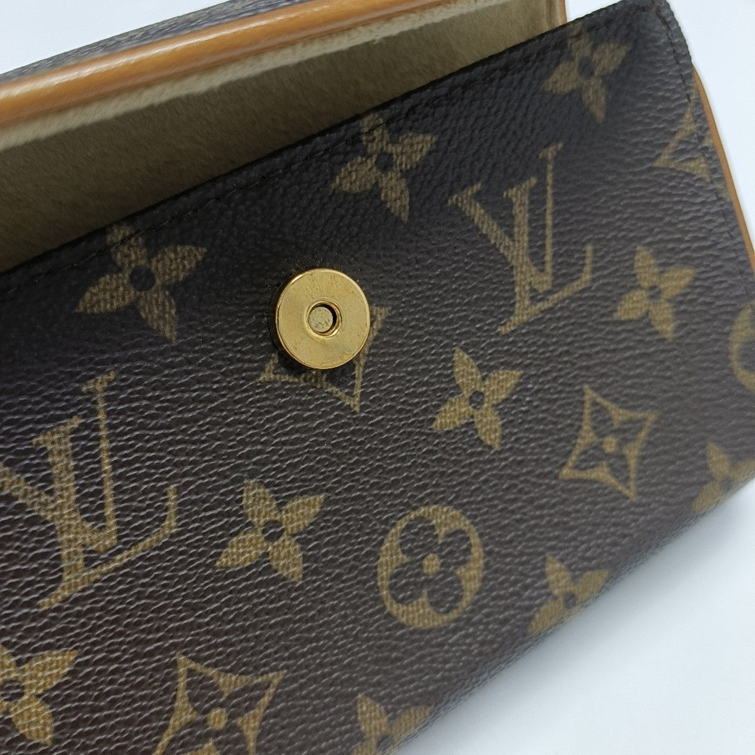 FLORENTINE Monogram Coated Canvas Brown
