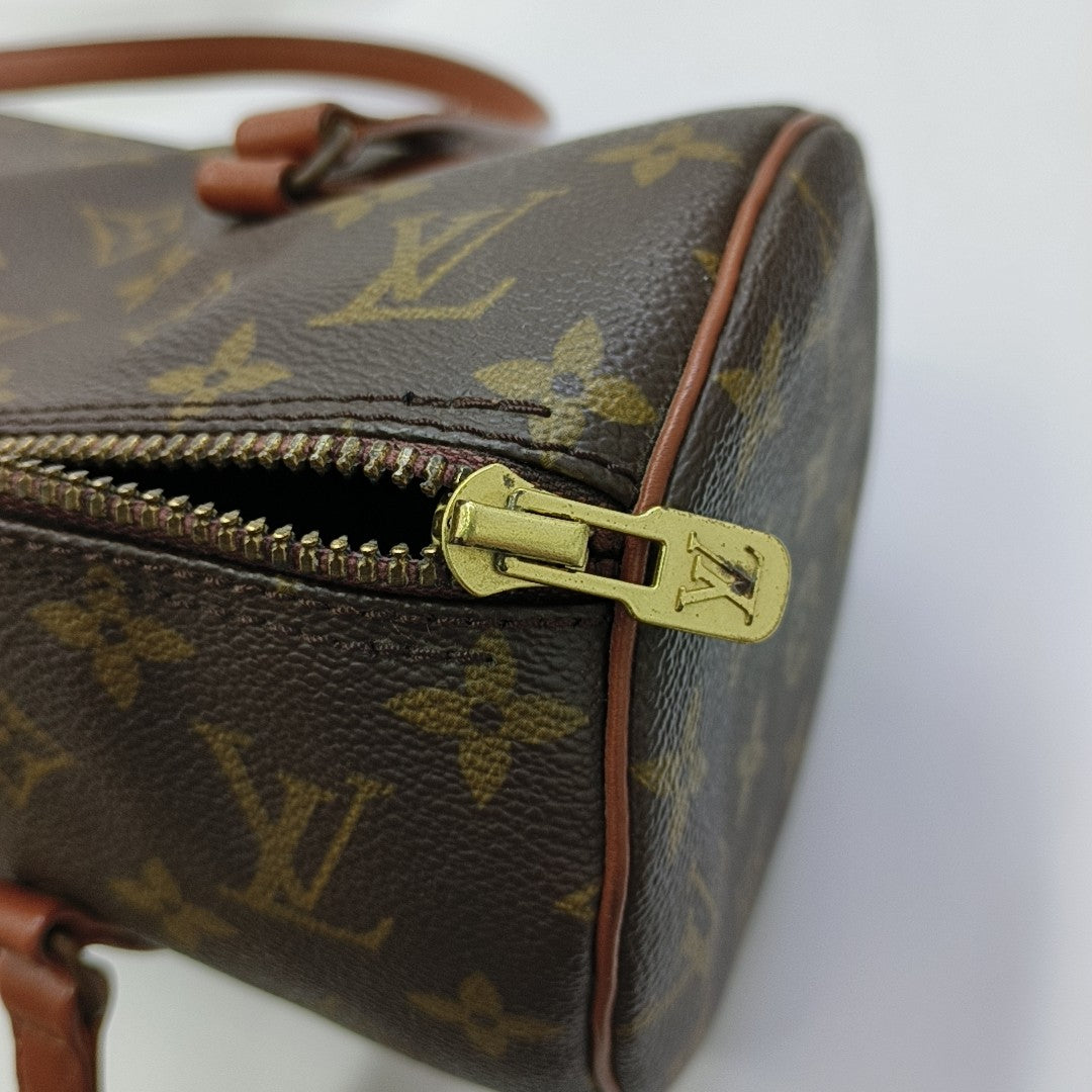 PAPILLON MM Monogram Coated Canvas Brown