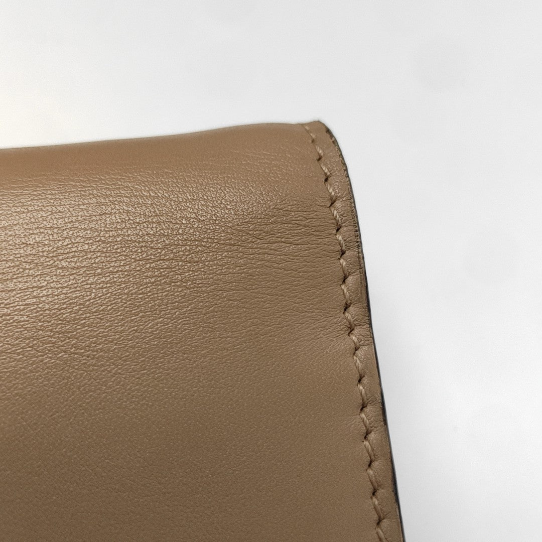 Interlocking G Small Calfskin Brown