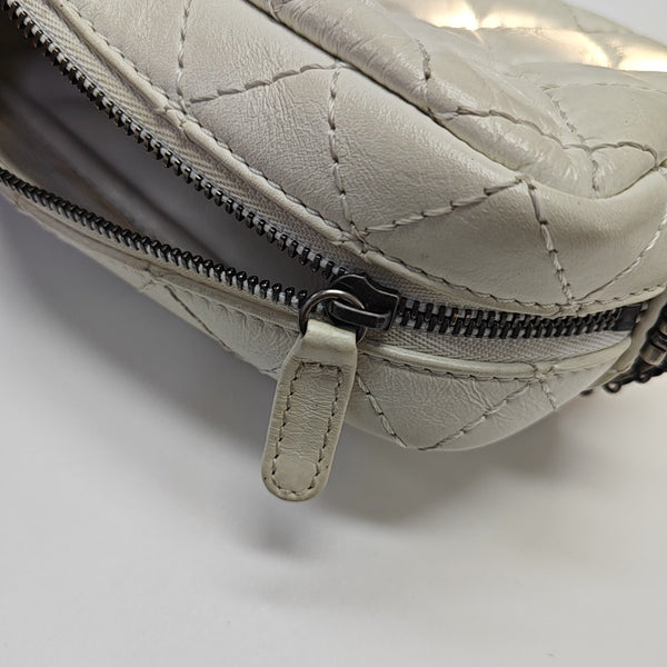 2.55 224 Quilted Calfskin White
