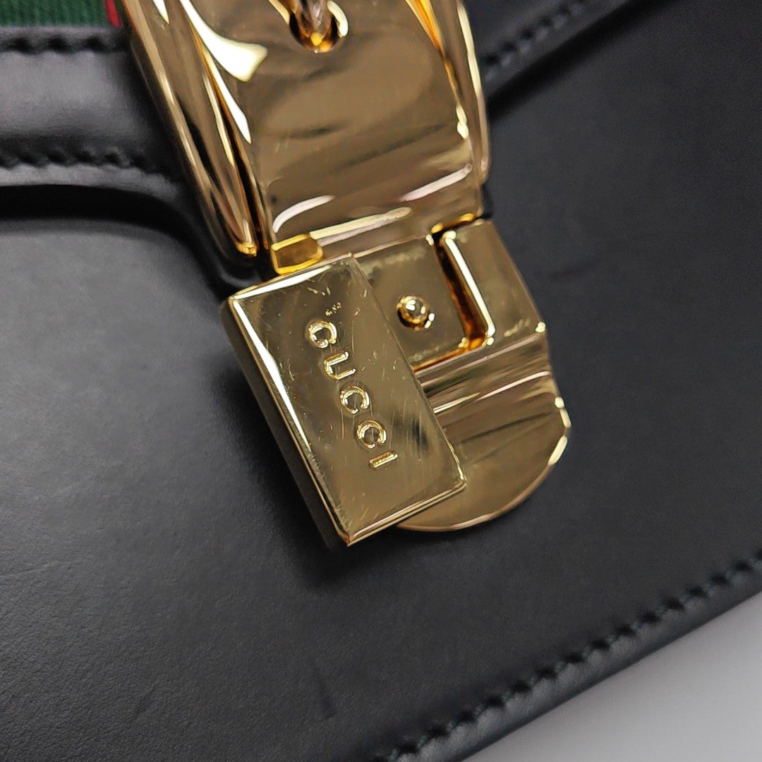 Sylvie Small Calfskin Black