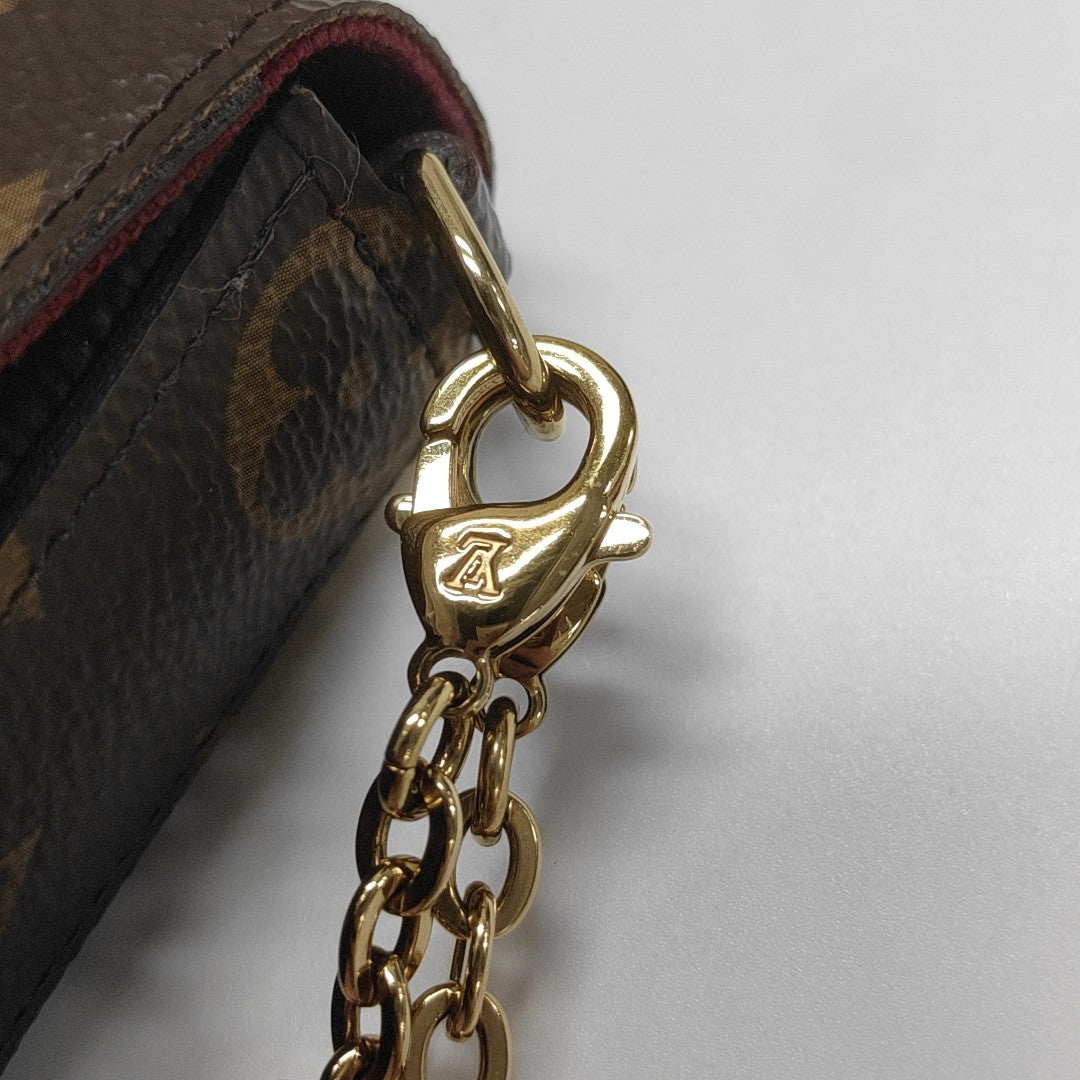 FÉLICIE Monogram Coated Canvas Brown