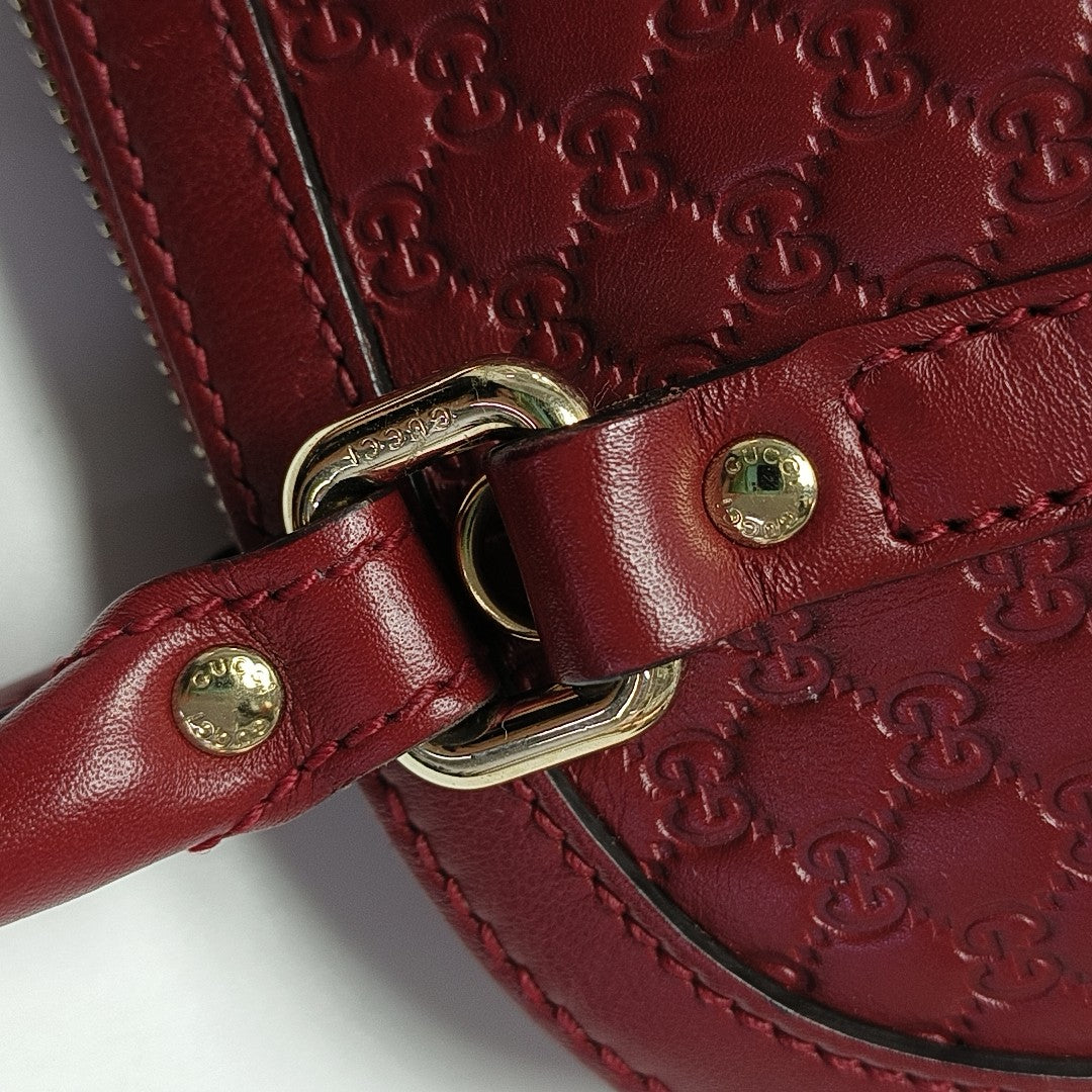 Microguccissima Monogram Calfskin Red