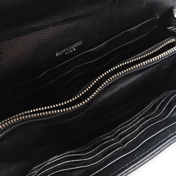 MONOGRAM Medium Chevron Calfskin Black