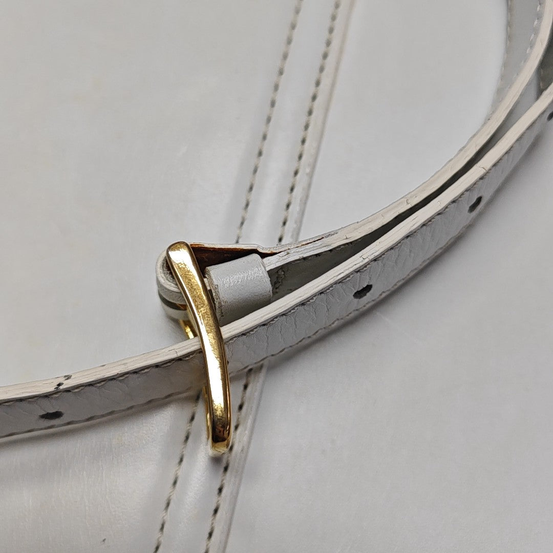 Calfskin Shoulder Bag White