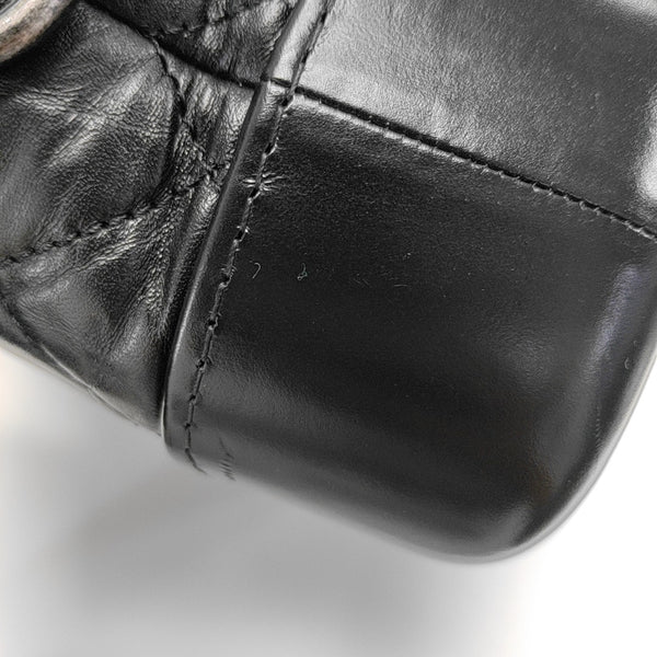 Authenticated pre-owned  GABRIELLE Small Quilted Calfskin Black - Shoulder Bag at Looply