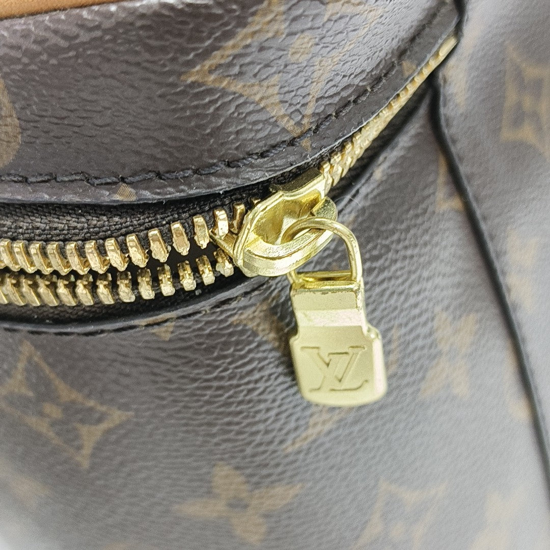 NICE Monogram Coated Canvas Brown