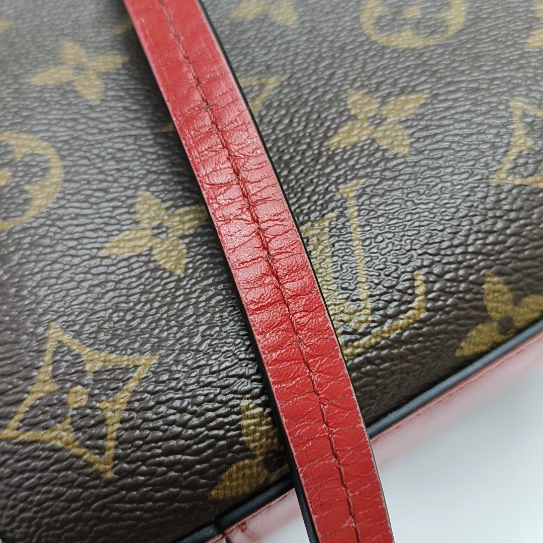 SAINTONGE Monogram Coated Canvas Brown