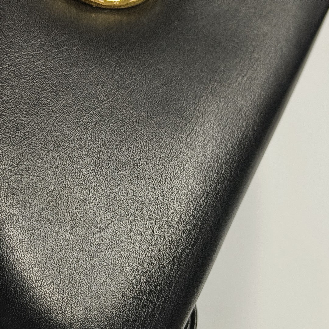 Calfskin Shoulder Bag Black
