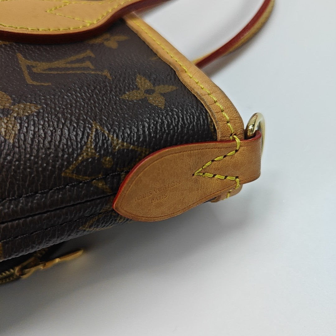 NEVERFULL BB Monogram Coated Canvas Brown