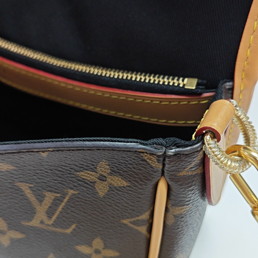 DIANE Monogram Coated Canvas Brown